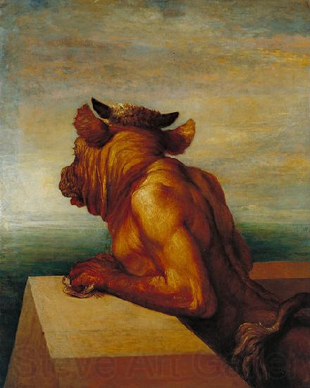 george frederic watts,o.m.,r.a. The Minotaur Germany oil painting art
